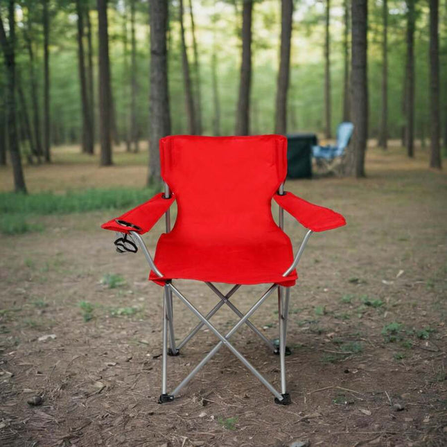 Basic Quad Folding Outdoor Camp Chair,32.1" H X 19.1" W X 31.9" L