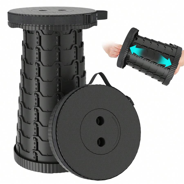 Portable outdoor folding stool, strong load-bearing capacity, non-slip and wear-resistant.